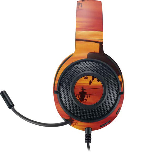 Four AH-64 Apache Helicopters Razer Kraken X Skin